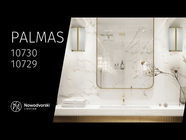 Бра для ванної Nowodvorski 10729 Palmas LED 1x15W 4000K 1000Lm IP44 хром