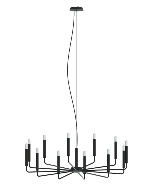 Люстра Nowodvorski 11464 Orto XII B E14 12x10W IP20 чорний