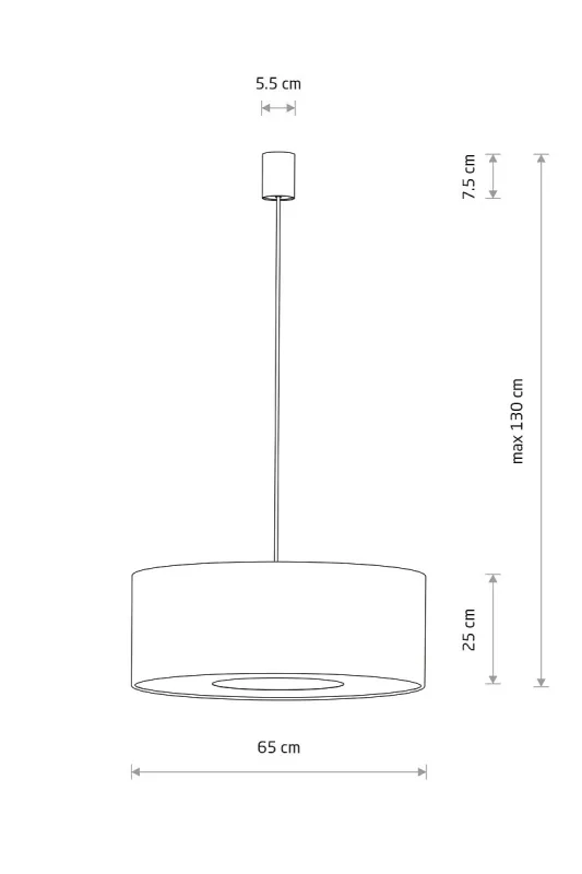 Підвісний світильник Nowodvorski 11666 Cedro L E27 1x25W IP20 світло-сірий