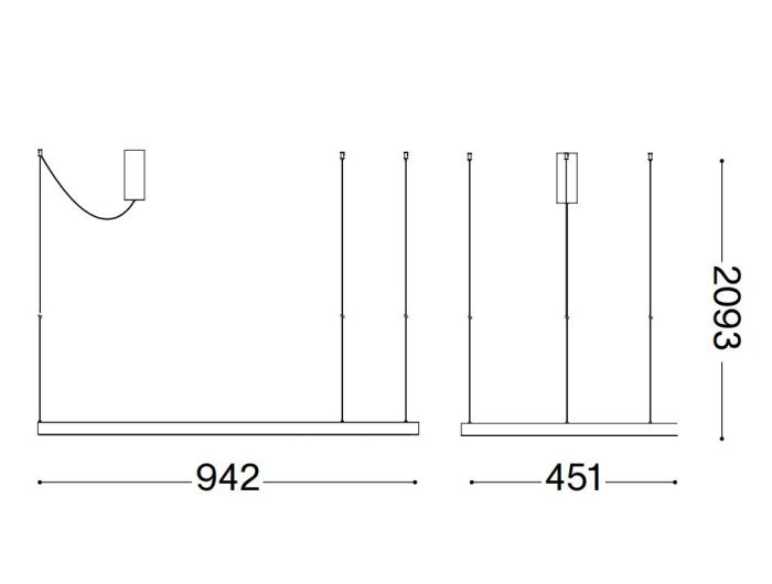 Підвісний світильник Ideal Lux 345215 WAVES-1 SP NERO