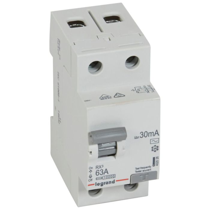 Диффреле (УЗО )Legrand R3 30mA 63А 2п AC (402026)