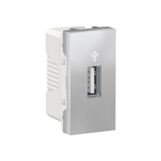 Одинарний зарядний пристрій USB типу A 1-мод. Алюміній Quardo 45 (45383 SAL)