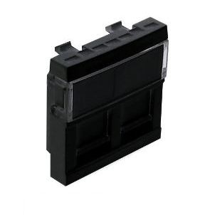 Панель для 2хRJ45 CONNECT-2 мод. Чорний матовий Quardo 45 (45971 SPM)