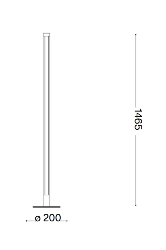 Торшер Ideal Lux 258874 YOKO PT BIANCO, 16 Вт, 1250 лм, 3000K (47377)