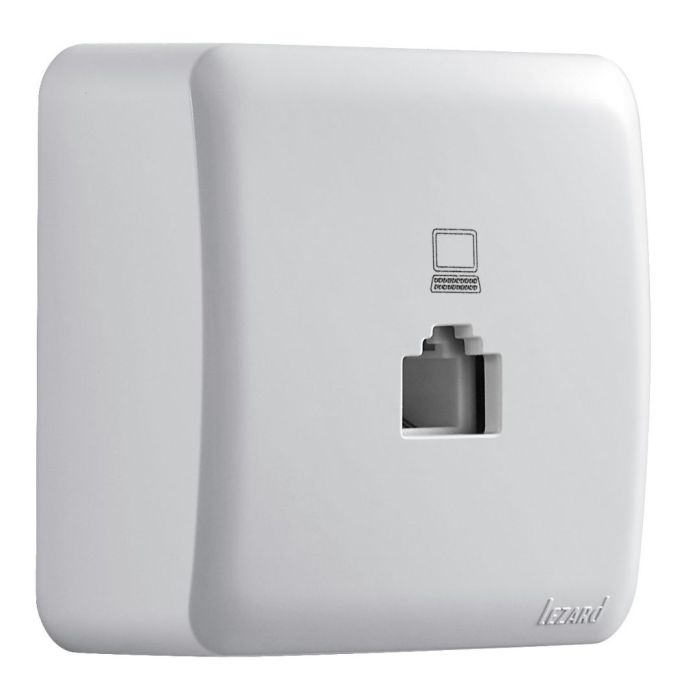 Розетка телефонна Lezard Viola Білий (751-0200-137)
