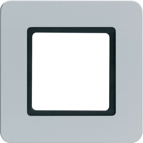 Рамка під LED-модуль 1Х пластикова алюміній, Q.7 10116104