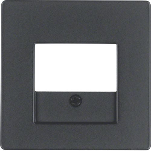 Накладка для розеток для гучномовців, USB-розеток, антрацит, Q.x 10336086