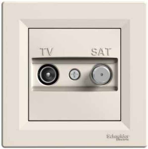 Розетка tv-sat индивидуальная (1 дб), кремовий (EPH3400423)