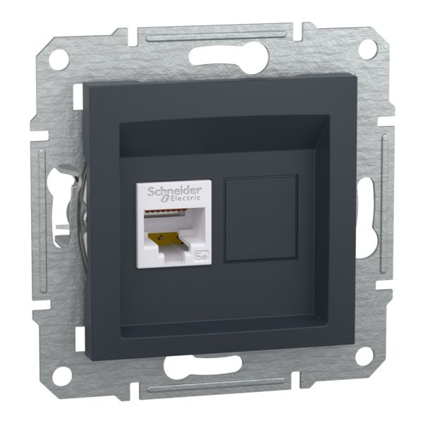 Комп'ютерна розетка rj45 кат5e utp, антрацит (EPH4300171)