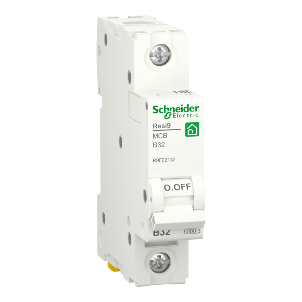 Автоматичний вимикач 1P, 32 A, B, 6kA Schneider Electric Resi9 (R9F02132)