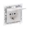 Розетка IP44 із з/к та кришкою і захист. шторками (пруж.клеми) 16А/250V Legrand SUNO 721123 білий