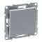 Кнопка 1-кл (пруж.клеми) 6A/250V Legrand SUNO 721309 алюміній