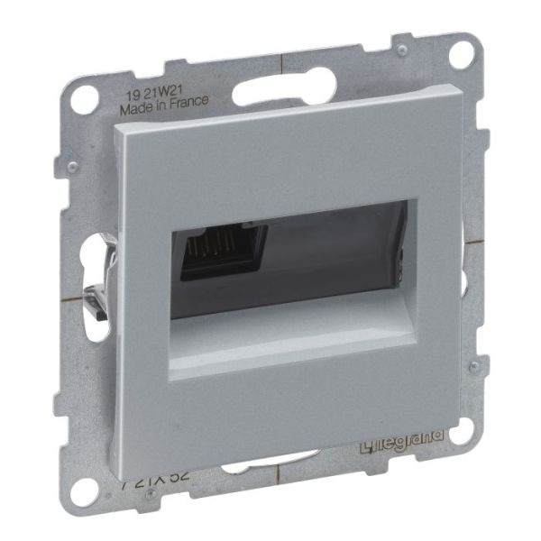 Розетка комп'ютерна 1-а RJ45 CAT6/UTP Legrand SUNO 721352 алюміній