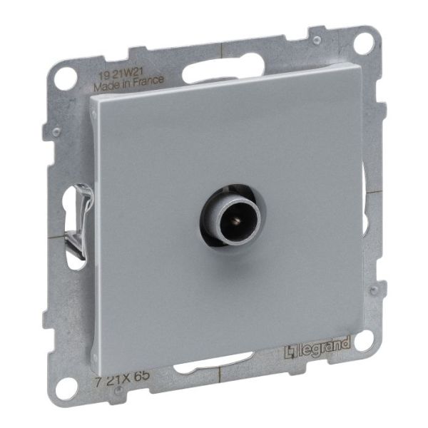 Розетка TV прохідна 14dB Legrand SUNO 721365 алюміній