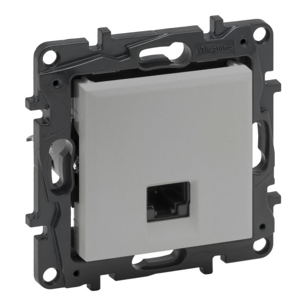 Розетка комп'ютерна RJ45 CAT5e UTP Legrand 863359 NILOE STEP Алюміній