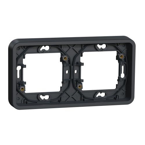 Рамка 2-постовая горизонтальная, антрацит Mureva Styl Schneider Electric MUR34101