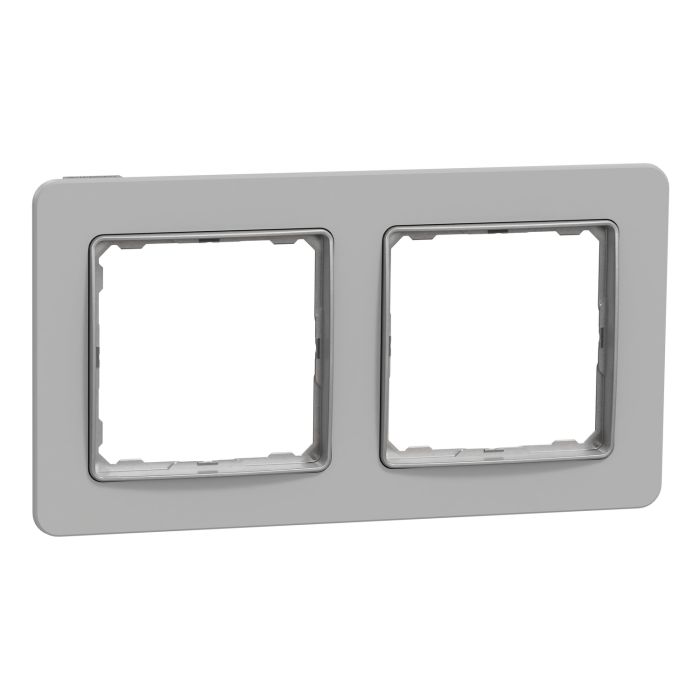 Рамка 2-на Schneider Sedna Elements SDD393802 Матова глина сірий