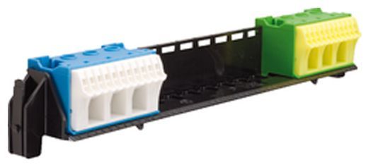 Держатель с клеммами PE/N: 11xN+11xPE / 3xN+3xPE