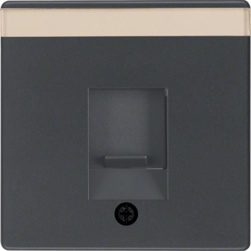 Накладка для суппортів під модуль RJ12/RJ45, антрацит, Q.x 11706086