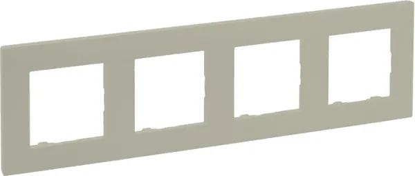 Рамка 4-місна Legrand 864674 NILOE STEP Пісчаний