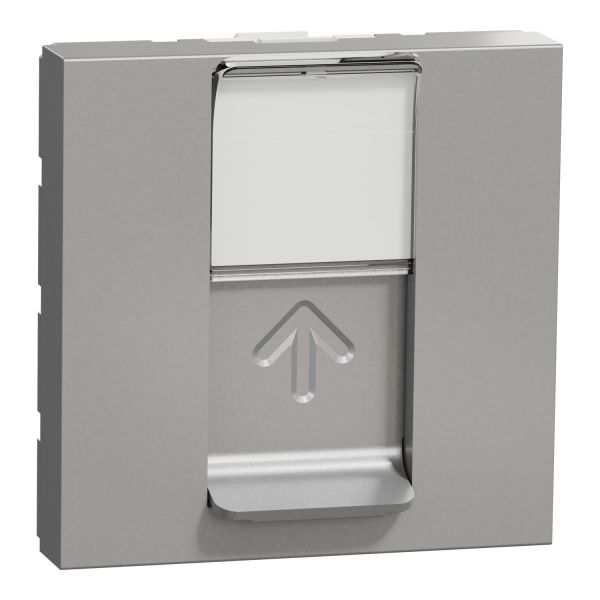 Панель для 1хRJ45 CONNECT-2 мод. Алюміній Quadro 45 (45976 SAL)