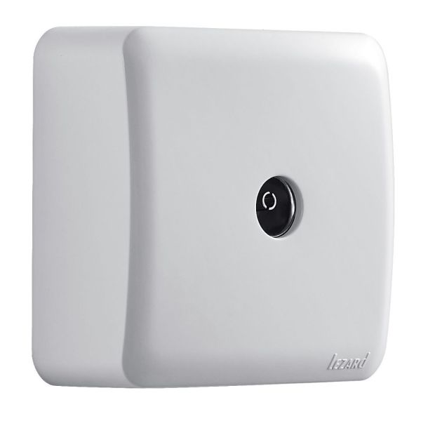 Розетка ТВ прохідна Lezard Viola Білий (751-0200-129)
