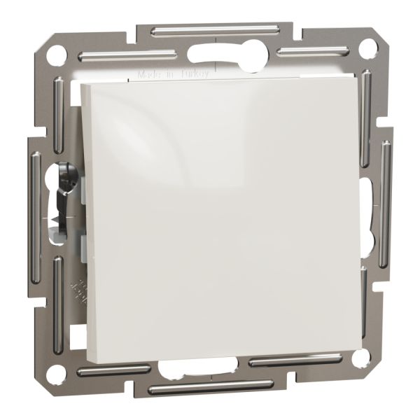 Вимикач 1-клавішний Asfora Schneider Electric EPH0170123 кремовий без рамки