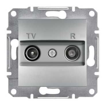 Розетка tv/r (телевізійна + радіо) прохідна (4db), алюміній (EPH3300261)