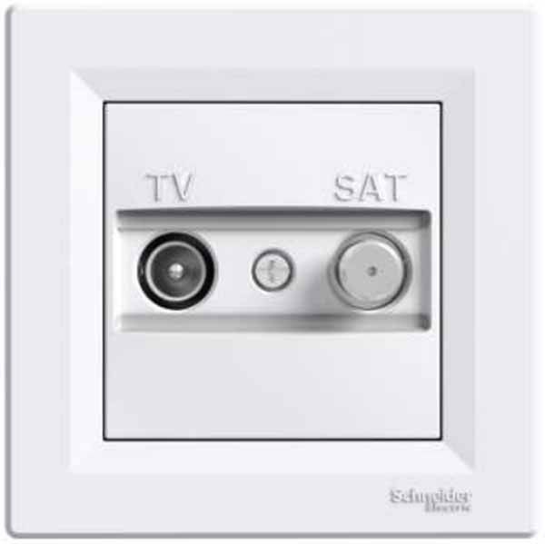 Розетка tv-sat прохідна (4 дб), білий (EPH3400221)