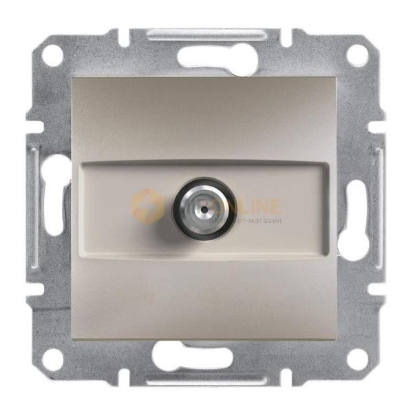 Супутникова розетка sat прохідна, бронза (EPH3700269)