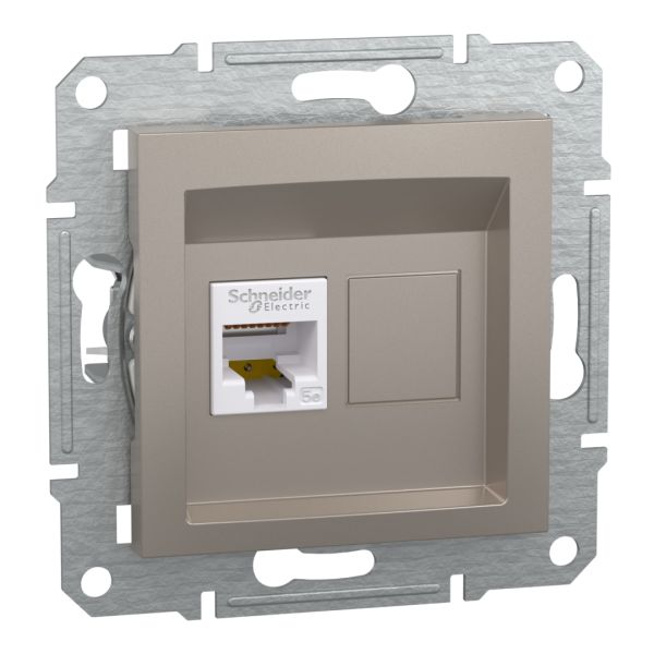 Комп'ютерна розетка rj45 кат5e utp, бронза (EPH4300169)