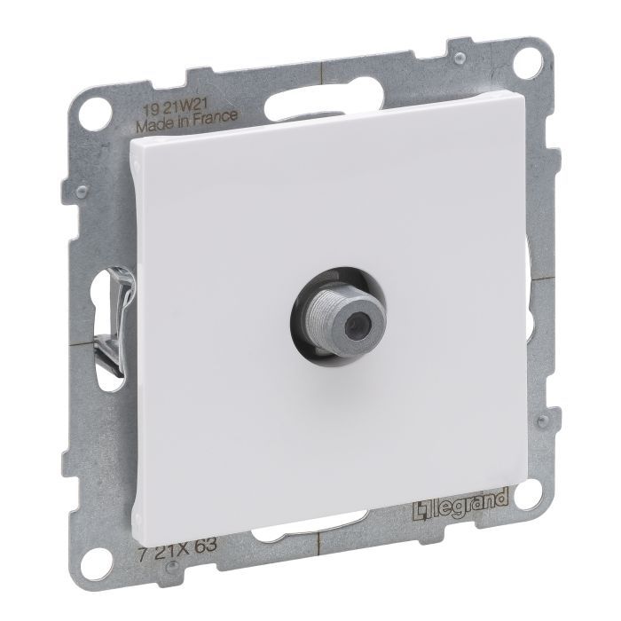 Розетка TV тип F «зірка» Legrand SUNO 721163 білий 721163