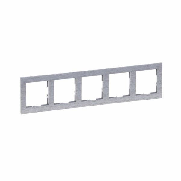 Рамка 5-а Legrand SUNO 721565 фактурний алюміній