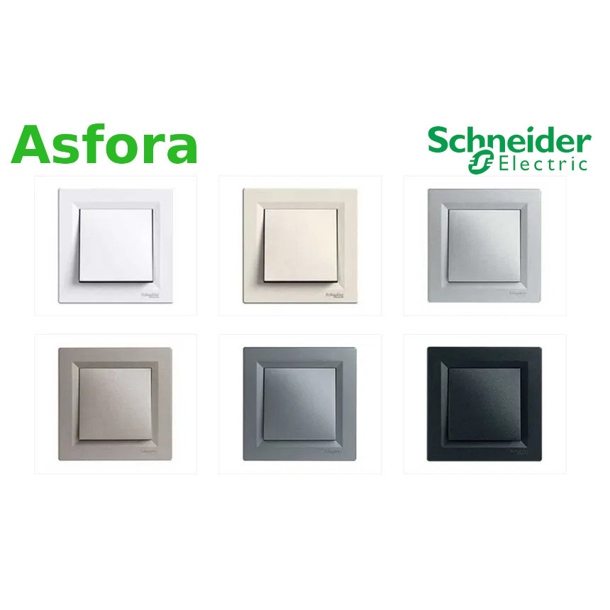 Розетки і вимикачі Schneider Asfora купити от 42 грн